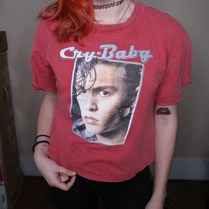 Cry Baby Faded Red Graphic Tee